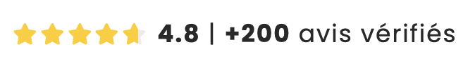 4.8 sur 5 — +200 avis vérifiés